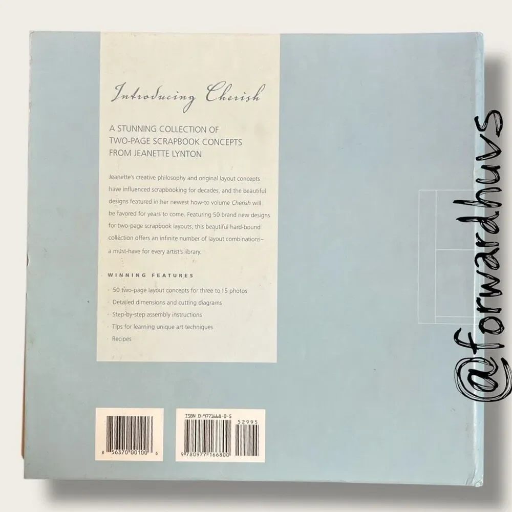 Cherish by Jeanette R. Lynton – 2005 Scrapbook Layout Guide – JRL Publications